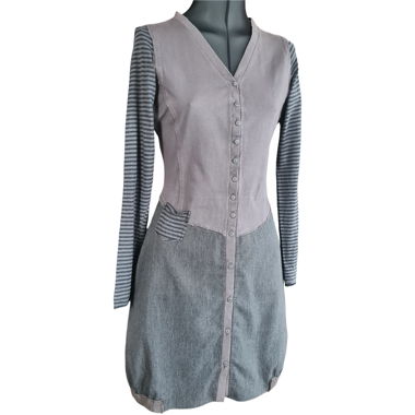 Dress Grey and Beige Miss CAPTAIN