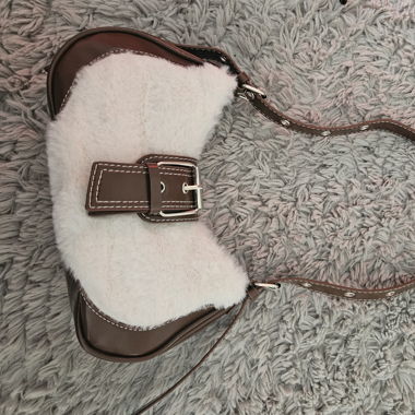 No Name Y2K Fur Shoulder Bag