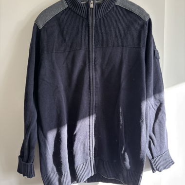 Navy Vintage Zip Up