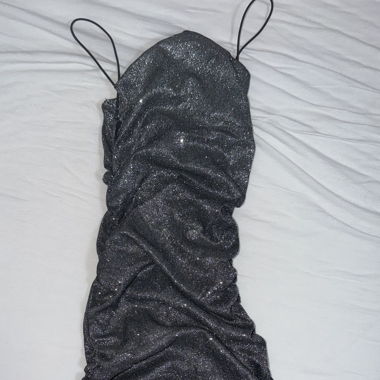 Abito bodycon con glitter