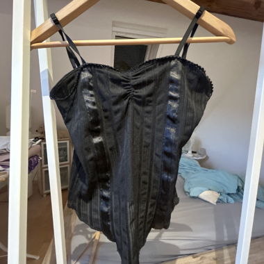 Black corset top