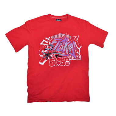 SICKO T-shirt Y2K Graffiti rouge