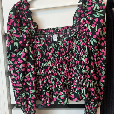 BERSHKA Floral Top