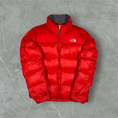 the north face puffer orange