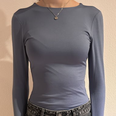 Body langarm blaulich 
