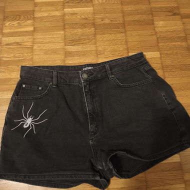Disturbia Black Spider shorts