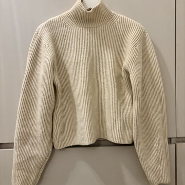Pull col beige - Pullover Stehkragen