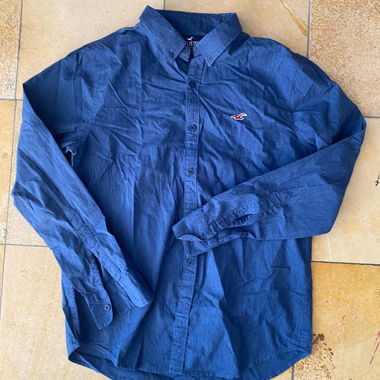 Hollister Herrenhemd blau Gr. S