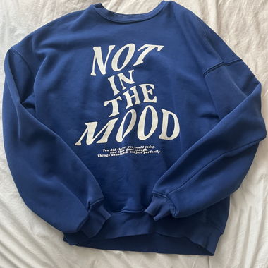 Bershka-Blaues Sweatshirt