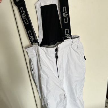 Pantalon de ski blanc CMP à bretelles taille L