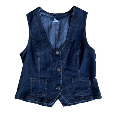 Dark Blue Denim Vest