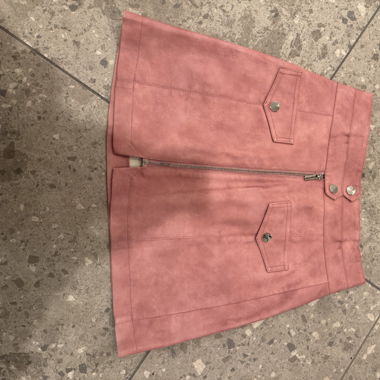 Topshop Minirock Kunstleder rosa