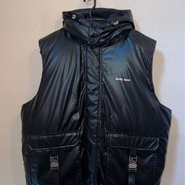Gilet imbottito M RC Noir Baby Alligator in piuma d’oca nero