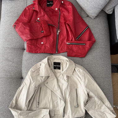 Veste motard en cuir