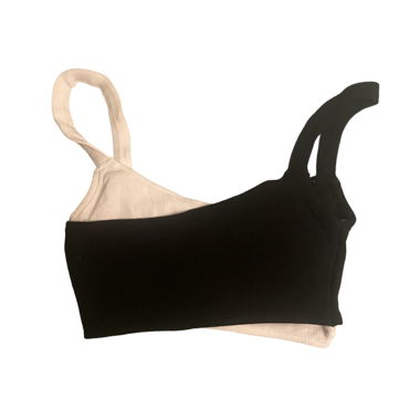 black & white crop top/bralette