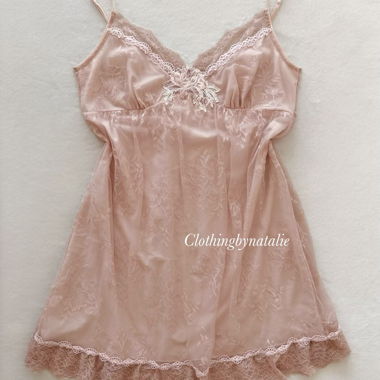 Vestito Slip in Pizzo Nude taglia M