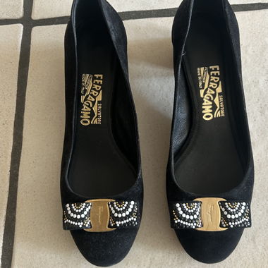 Black Ferragamo Heels