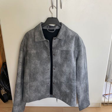 Grey Leather Jacket from Zara