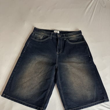 Dark Blue Stone-Washed Jorts