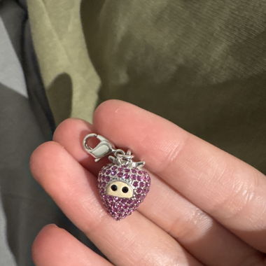 Erdbeeren Charm Swarovski 