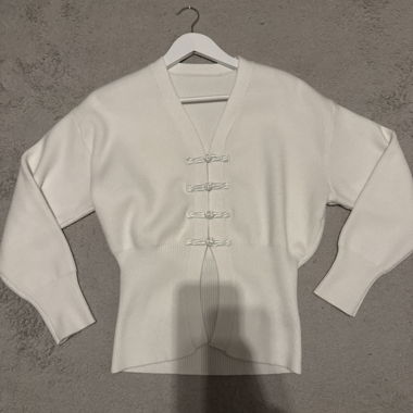 Maglione di lana bianco