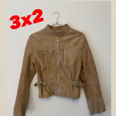Velourslederjacke aus Leder