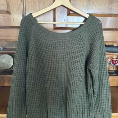 Olive Green Knit Sweater