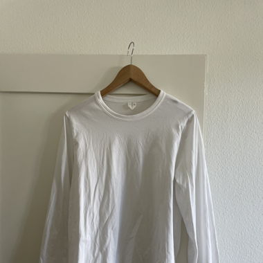 White Arket longsleeve shirt