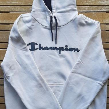 Felpa con cappuccio Champion crema-bianco taglia L