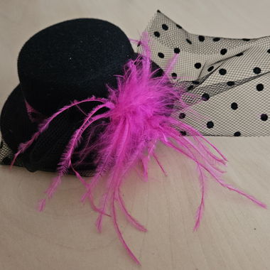Fascinator Minihut mit Schleier