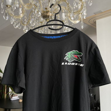 T-shirt Lacoste Sport nero