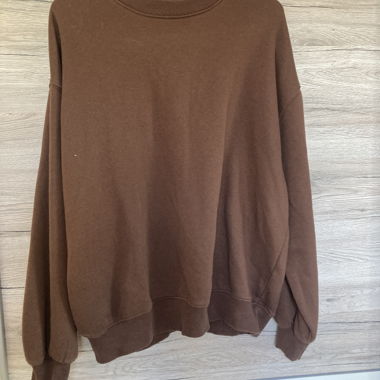 Brown sweatshirt pullover