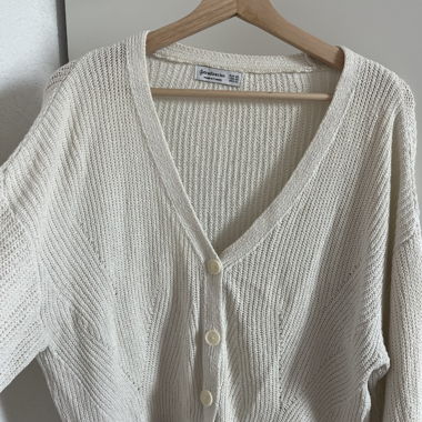 Gilet blanc en maille 