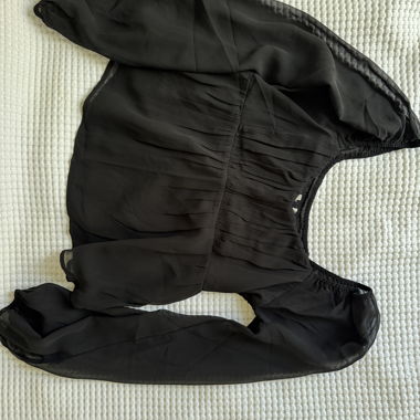 Schwarze Abercrombie&Fitch Bluse mit Puffärmeln