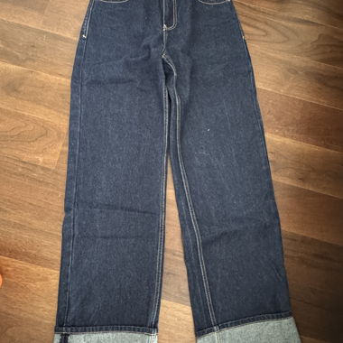 Jeans Wide Leg bleu foncé