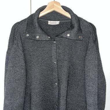 Gilet gris Gelco avec boutons-pression
