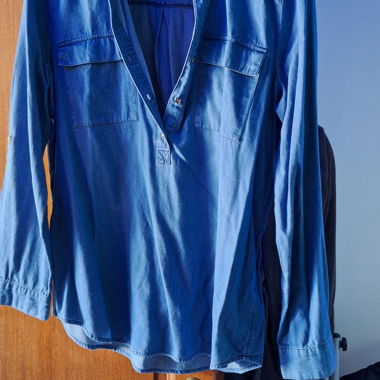 Camicia effetto jeans