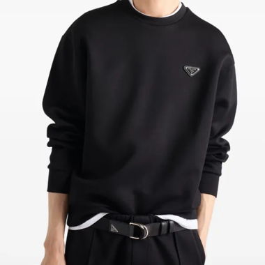 Felpa nera Prada
