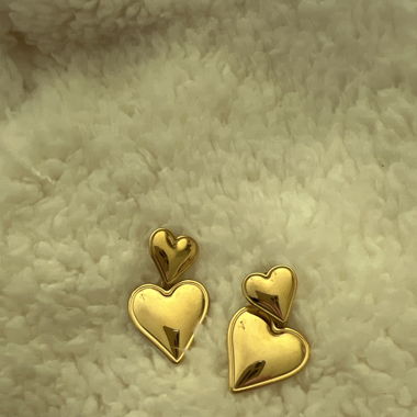 Love Ohrringe Gold