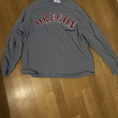 Long sleeve blue top