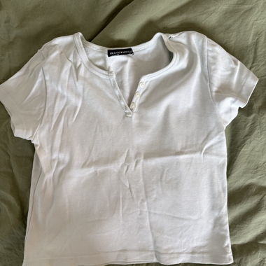 Satz kurzer weisser T-Shirt Brandy Melville