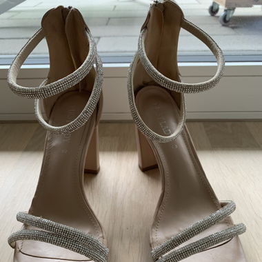 Keilabsatzsandale beige Gr 40
