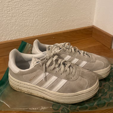 Adidas Gazelle Bold – Light Grey / White