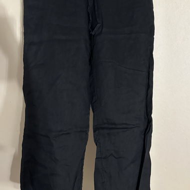 Pantalon H&M en mélange de lin noir