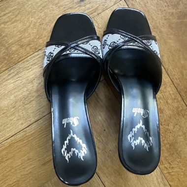 talons noirs/gris 