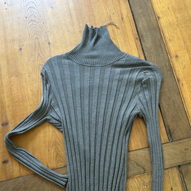 grey turtleneck