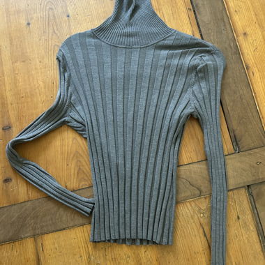 grey turtleneck