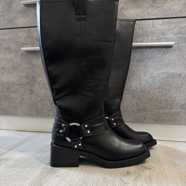 Stivali biker neri al ginocchio - Asos
