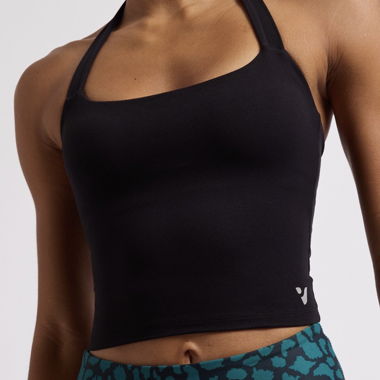Top sportivo nero con coppe integrate (Voxy)