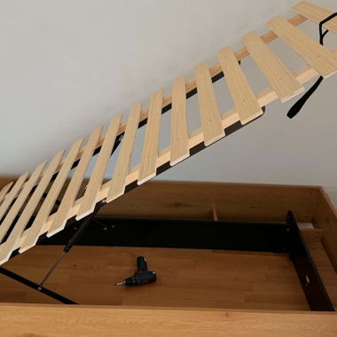 Letto contenitore con materasso